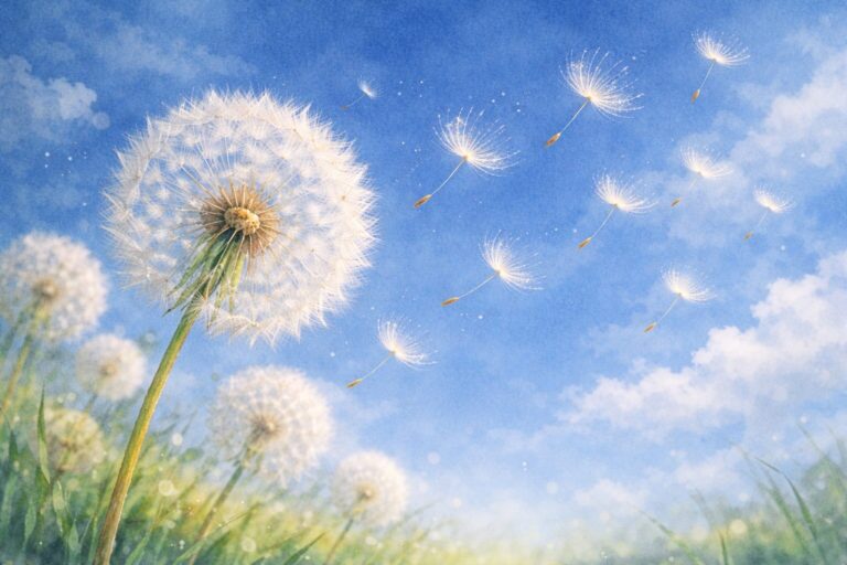 タンポポの綿毛